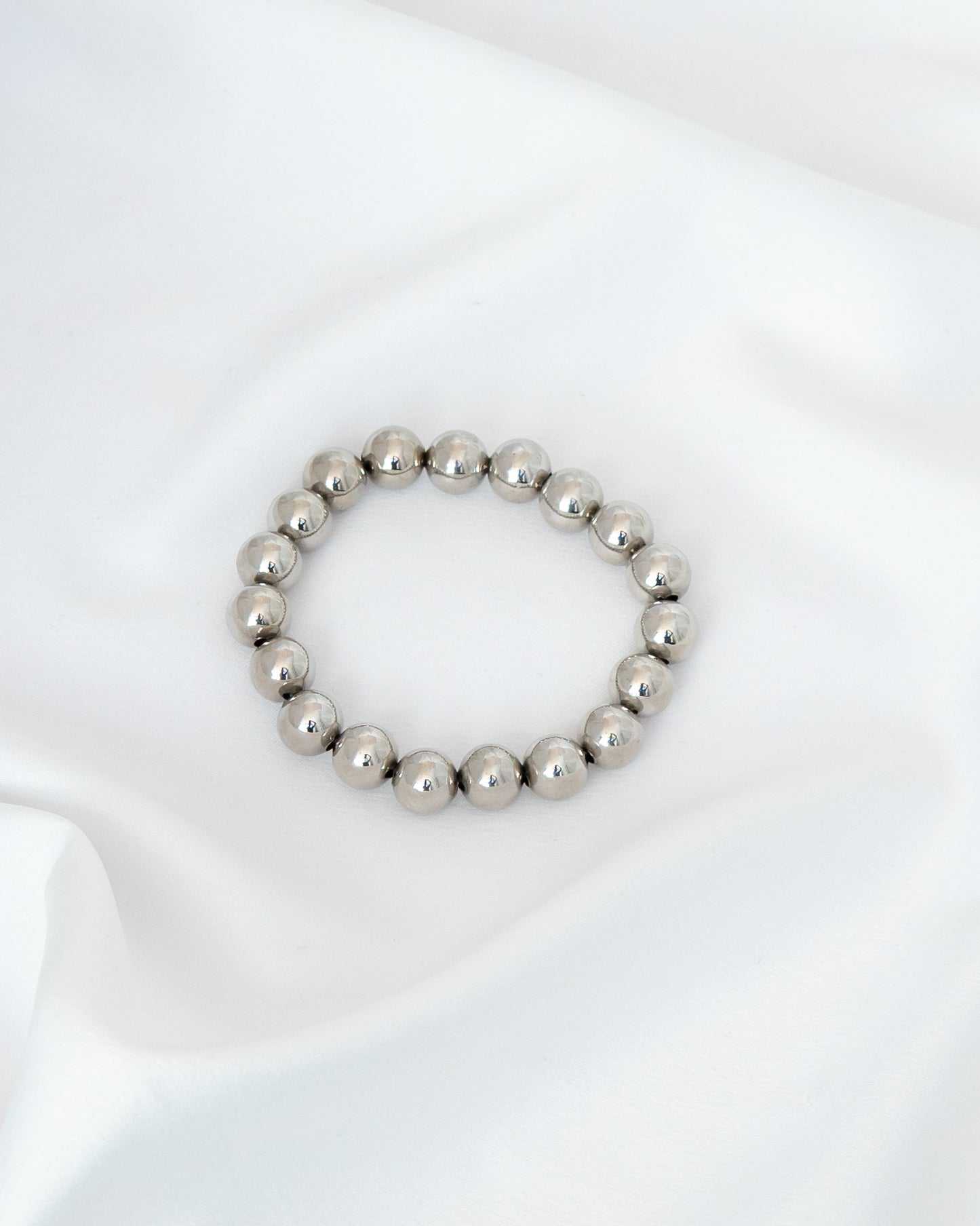 Pulseira Esferas Ródio Branco