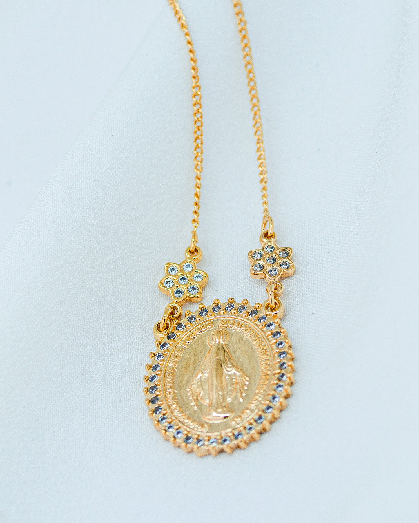 Colar Medalha Oval Nossa Senhora das Graças