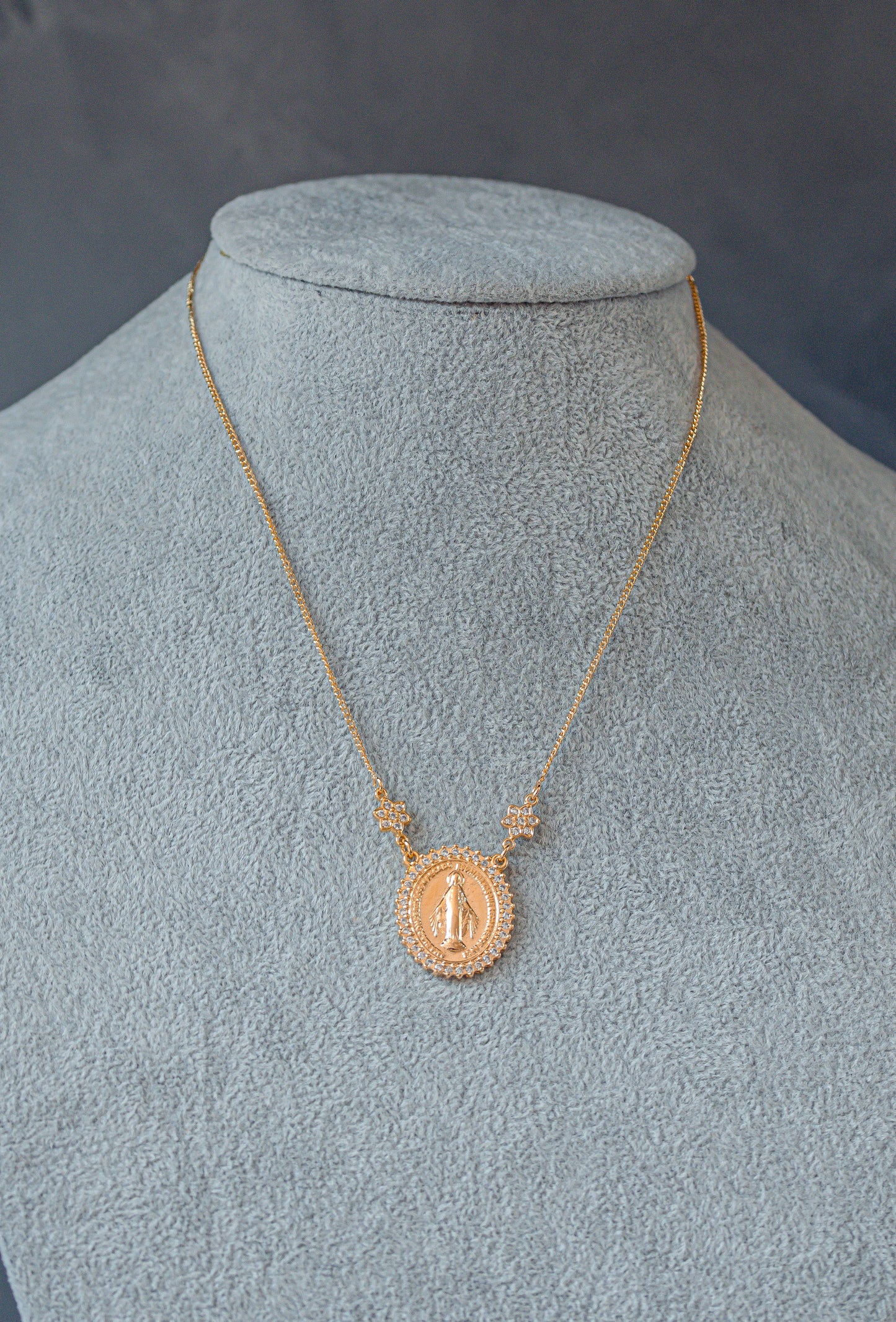 Colar Medalha Oval Nossa Senhora das Graças