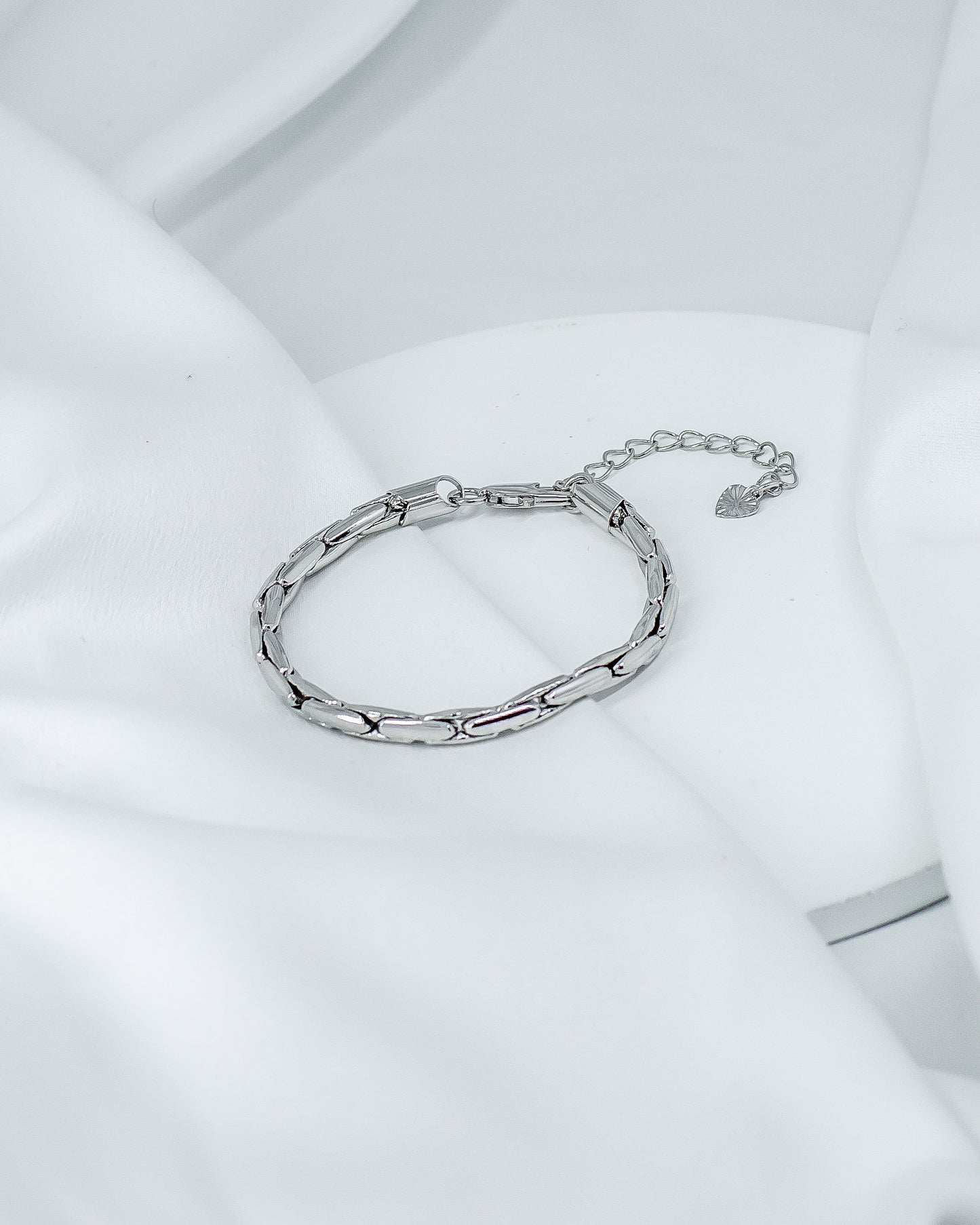 Pulseira Malha Ródio Branco