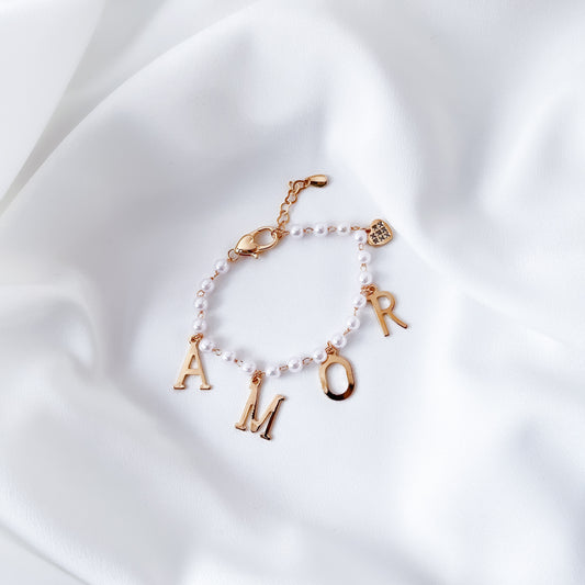 Pulseira Pérola Amor Outlet
