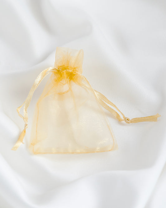 Saquinho Organza Amarelo 8cm x 6cm