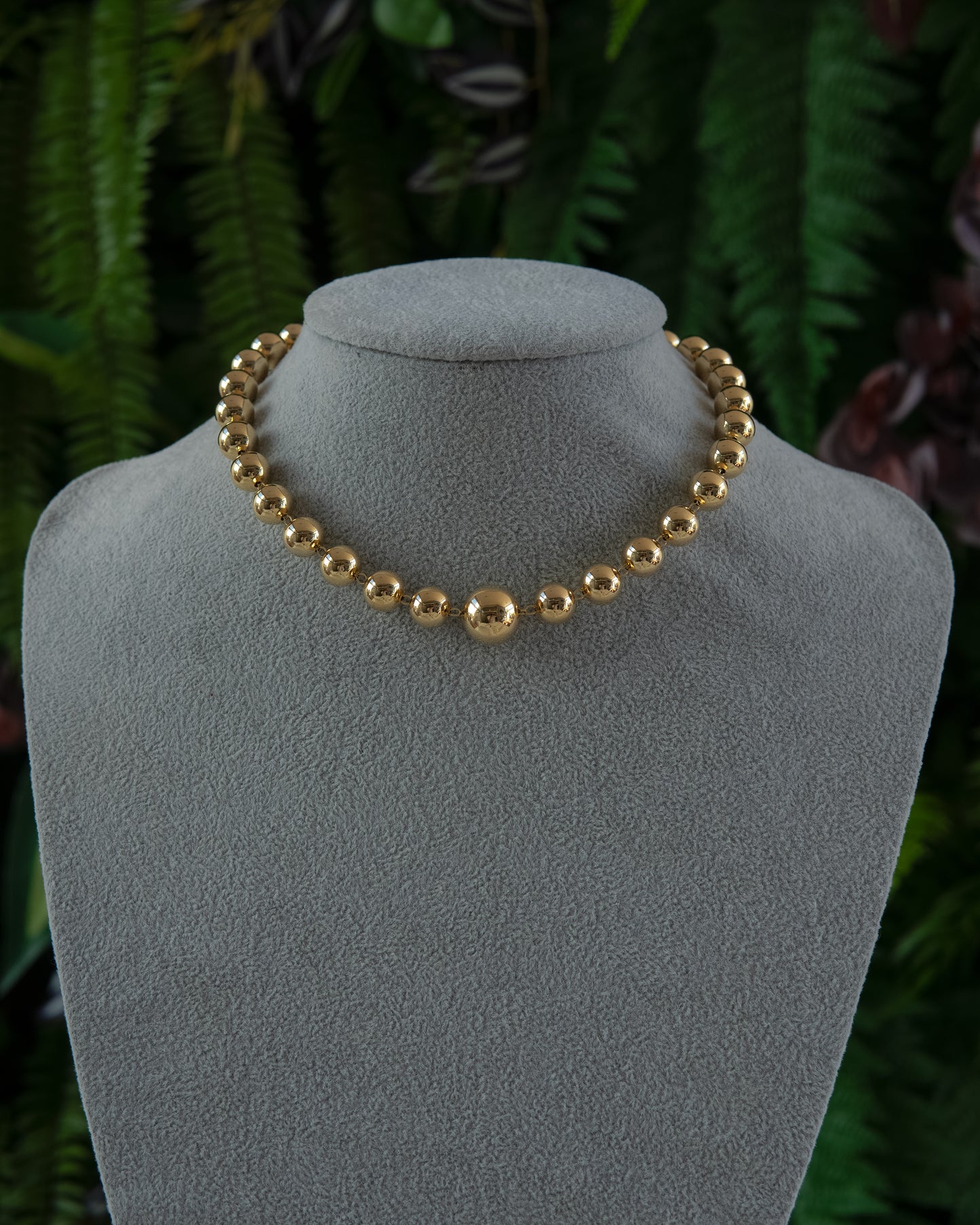 Choker Esferas 8mm Luxo