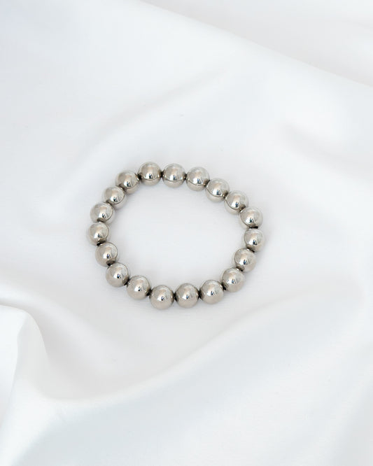 Pulseira Esferas Ródio Branco