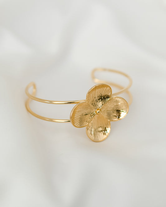 Bracelete Duplo com Flor