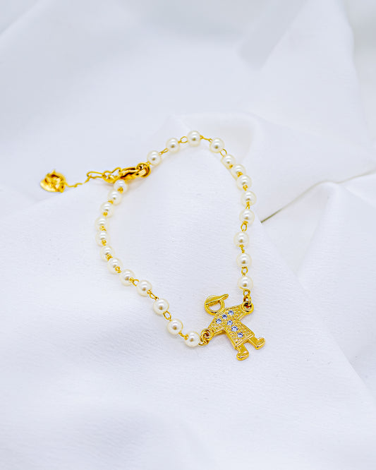 Pulseira Pérolas Pingente Filho