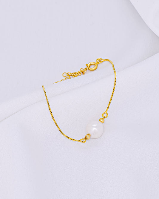 Pulseira Veneziana com Pérola Barroca Central