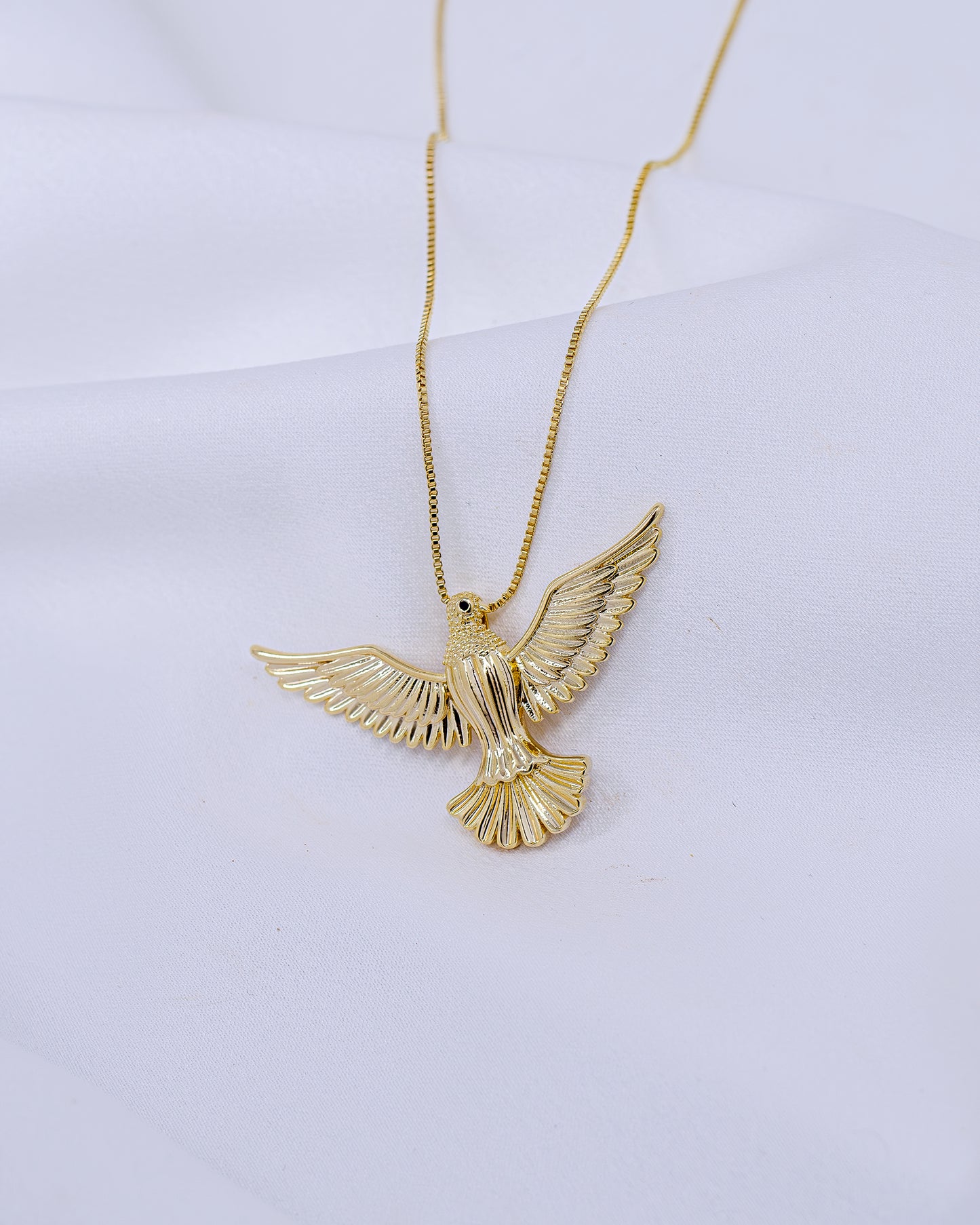 Colar Veneziana com Espírito Santo 4,5cm