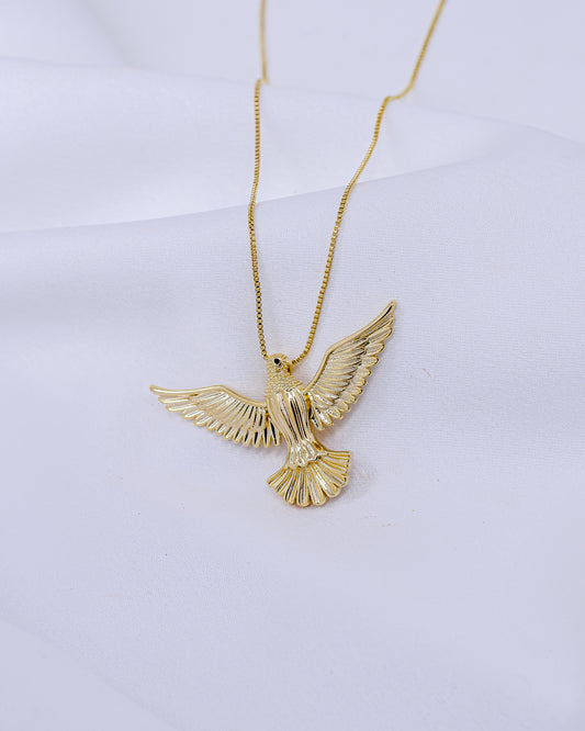 Colar Veneziana com Espírito Santo 4,5cm
