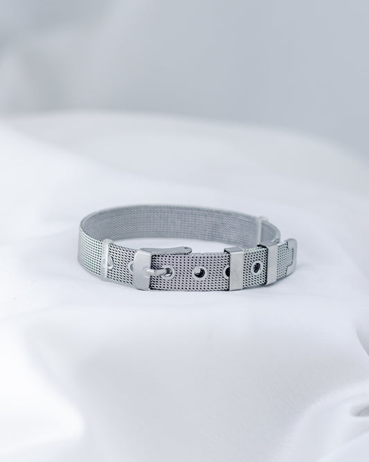 Pulseira Relógio Ródio Branco